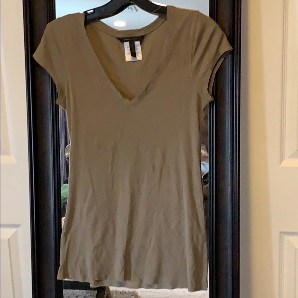 BCBGMAXAZARIA Ribbed Tee